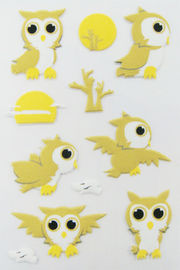 Autoadesivi animali gonfi degli uccelli stampabili per i regali Eco su ordinazione dei bambini amichevole